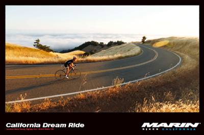 Marin Mountain Bikes California Dream Poster