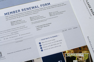 California Film Institute - Membership Renewal