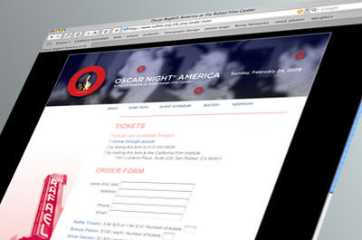 Oscar Night America - web site