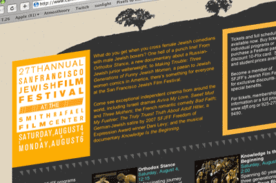 Rafael Film Center - 07 SFJFF web page